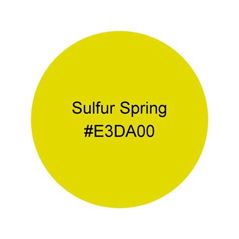 what is the color of sulfur 3