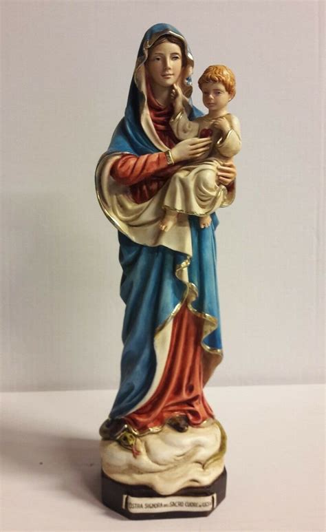 Statue of Our Lady of the Sacred Heart of Jesus 30 cm (11.81 inches) in ...