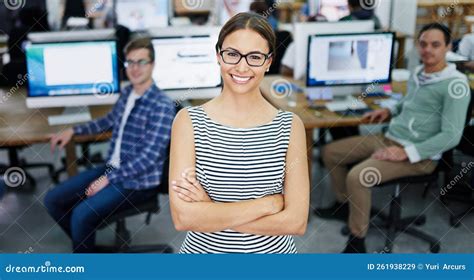 Leading Her Team With A Positive Attitude Portrait Of A Smiling Young