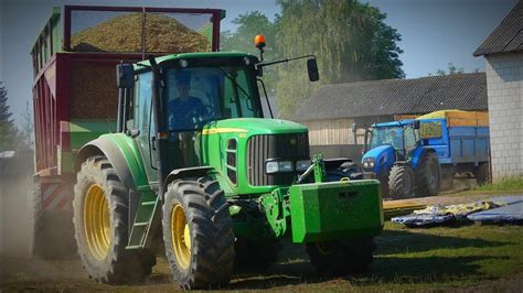 Kiszonka na Wielką Skalę Wtopy 7xCiągników John Deere New