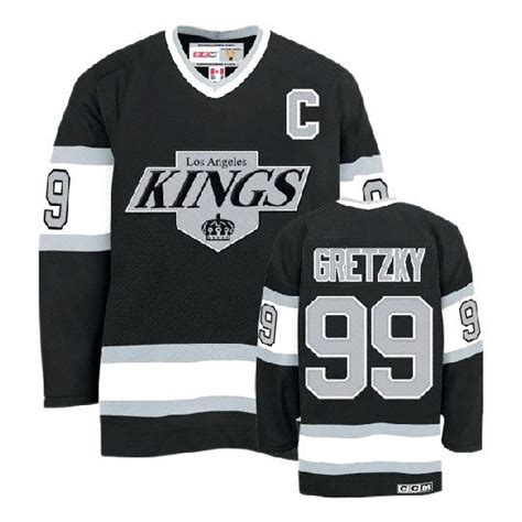 Wayne Gretzky Los Angeles Kings Ccm Men S Premier Throwback Jersey Black