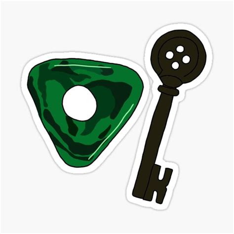 Coraline Key And Stone Sticker For Sale By Ansley Redbubble