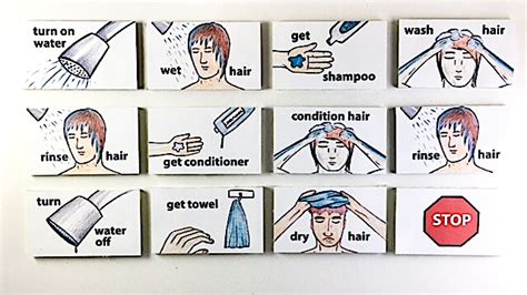 Washing Hair Picture Labels Stickwix Labels Healthcare And Home