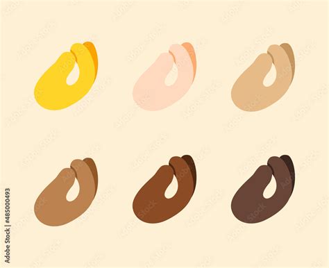 Pinched Fingers Emoji Icon. Pinched fingers all skin tones emoticon Stock Vector | Adobe Stock