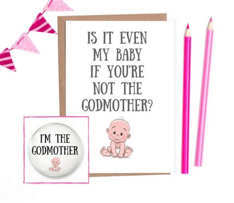 Funny Godmother Proposal Funny Godmother Card Best Friend Etsy