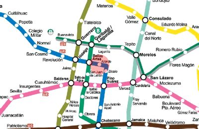 Allende station map - Mexico City Metro