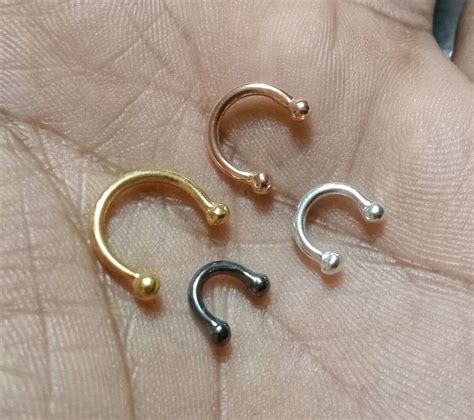 Silver Horseshoe Septum Ring Clearance