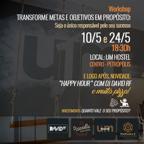 Workshop Transforme Metas E Objetivos Em Prop Sito Seja O Nico