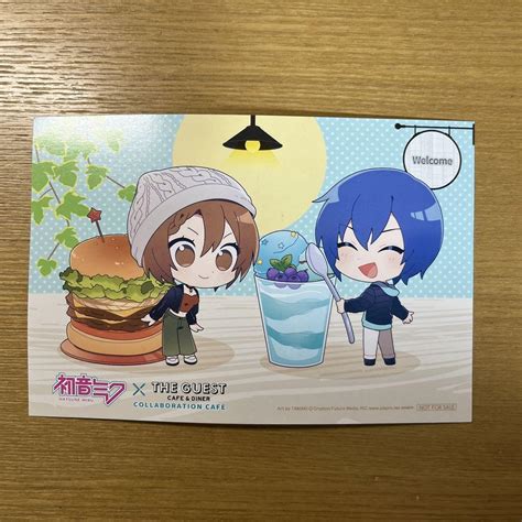 Ikebukuro Parco Collaboration Cafe Vocaloid Kaito Meiko Postcard EBay