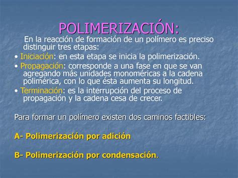 PolÍmeros Ae Reconocen Las Estructuras De Polímeros Orgánicos Y Las Unidades Que Intervienen En