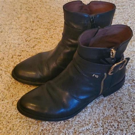 Nero Giardini Ankle Boots Women Black Leather. Used... - Depop