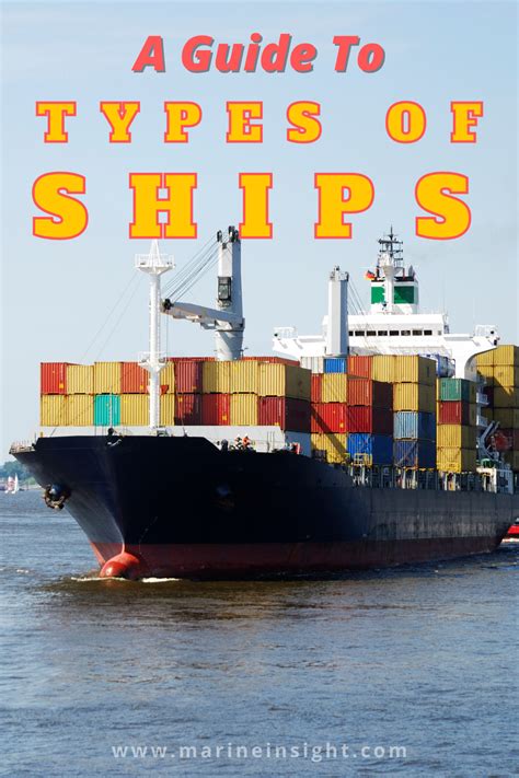 A Guide To Types of Ships | Ship, Merchant navy, Cargo shipping