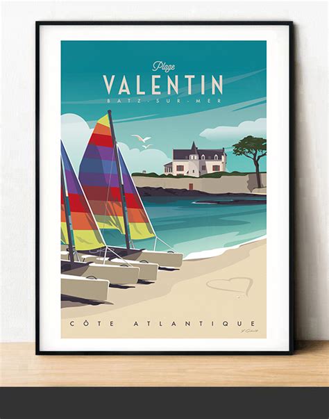 Affiche Plage Valentin Yohan Gaborit Graphiste