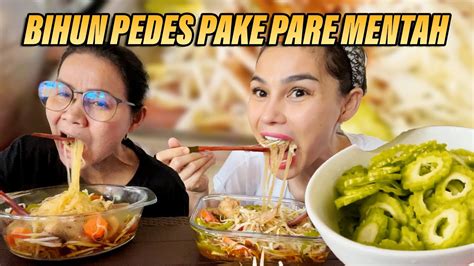 makan tomsen bihun thailand mantap banget dut kepedesan youtube