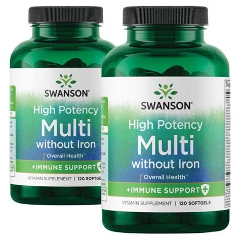 High Potency Multivitamin Iron Free Swanson Health Products