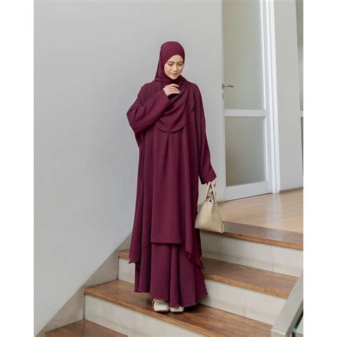 One Set Abaya Muslim With Hijab, Perfect for Any Occasion, Hijab ...