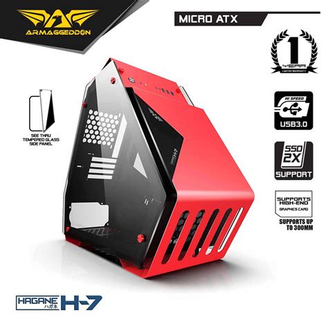 Armaggeddon Hagane H7 Excellent Triangular Panaromix Micro Atx Pc Case