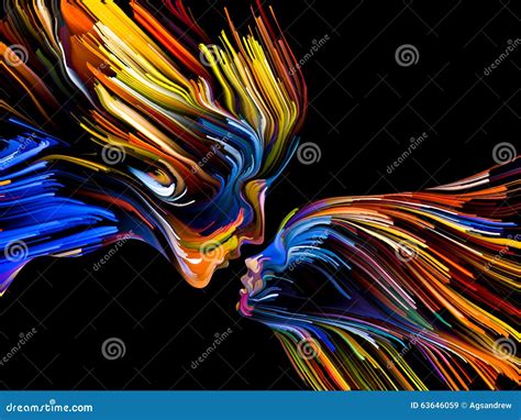 Paradigm Of Mind Painting Stock Image Image Of Girl 63646059