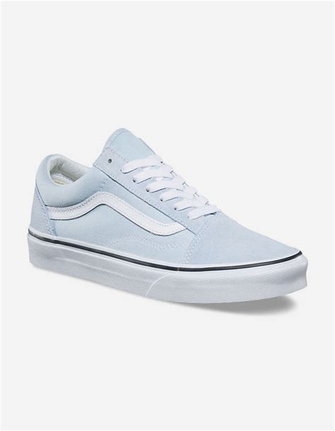 VANS Old Skool Baby Blue & True White Womens Shoes - BABY BLUE | Tillys