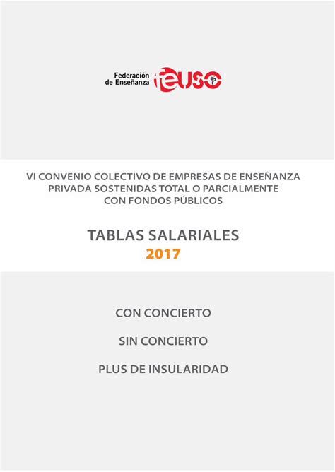 PDF TABLAS SALARIALES 2017 Feuso Esfeuso Es Images Docs Actualidad