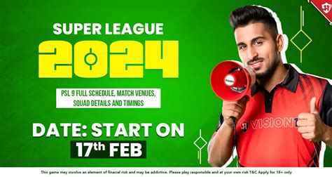 Psl Full Schedule Match Venues Squad Details And Timings Psl 2024