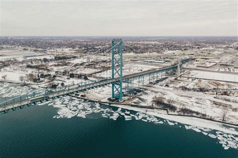 The Ambassador Bridge I Really Love This Shot Because It Allows The Viewer To See The Vastness