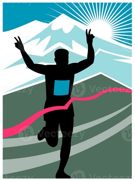 marathon runner finish line 12979600 PNG
