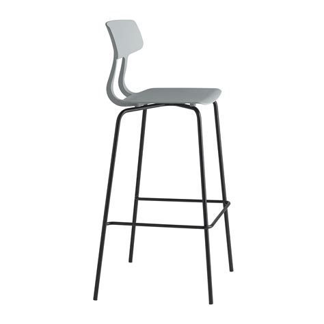 Барный стул H-1102 Snap пластиковый на металлическом каркасе - купить ...