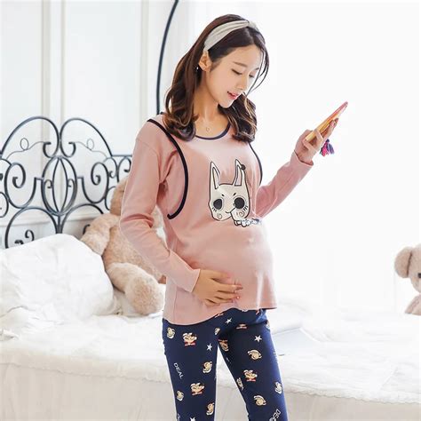 Pregnancy Pajamas Set Clothes For Pregnant Women Cotton Soft