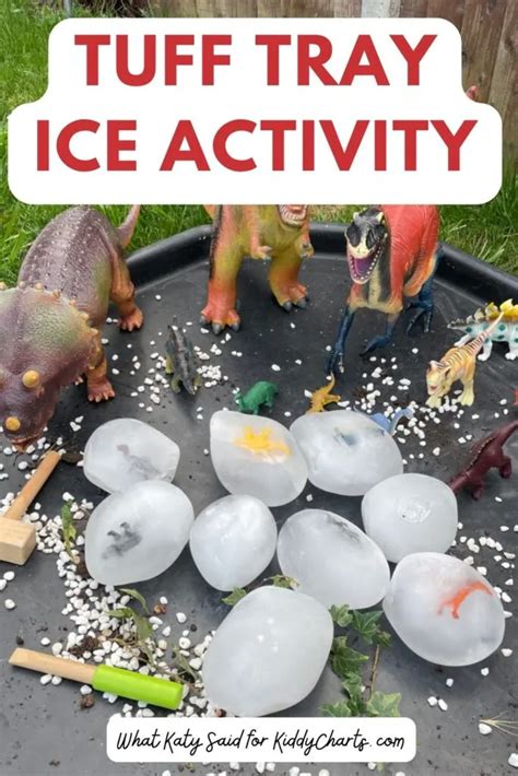 Dinosaur Ice Tuff Tray Activity Tuff Tray Ideas Off