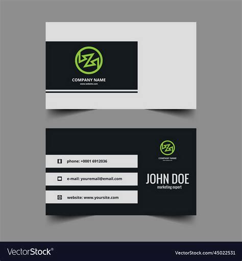 Professional visiting card design Royalty Free Vector Image