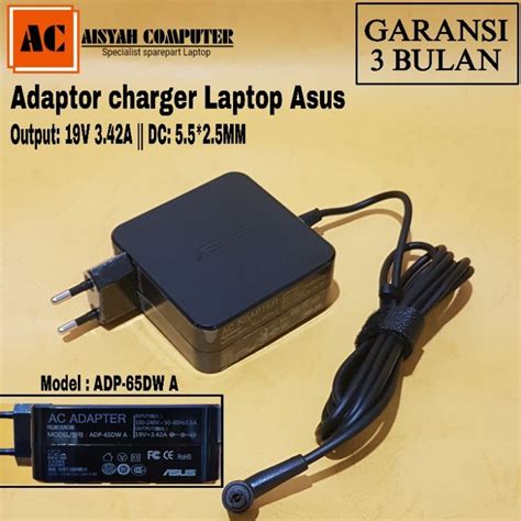 Jual Adaptor Charger Laptop Asus A450c X450c X450l X452e A46c K46cm 19v 342a Square Shopee