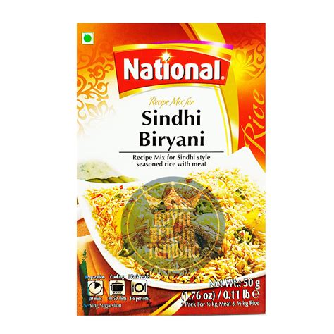 National Sindhi Biryani Masala 50g Royal Bengal Trading