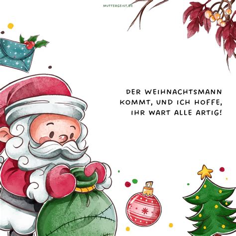 Weihnachtsmann Sprüche für liebste rote Nase