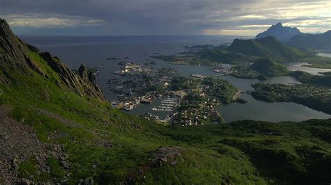 Svolvaer, Norway by Drone 15730418 Stock Video at Vecteezy