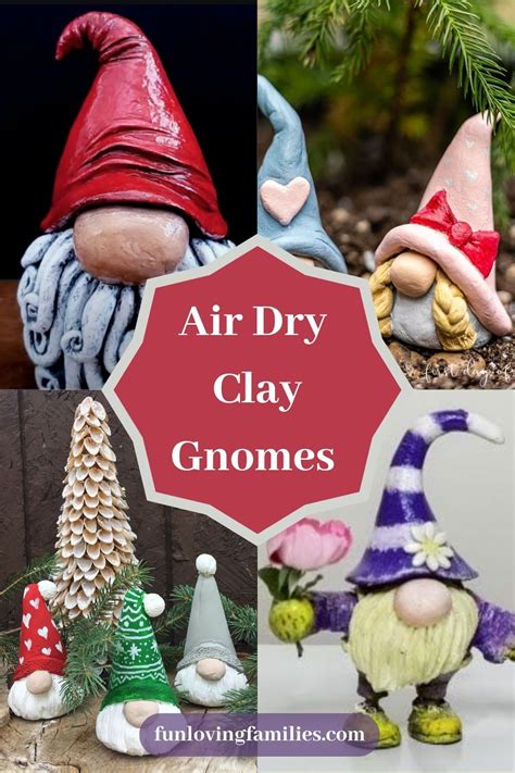 20 Best Air Dry Clay Gnomes Tutorials And Ideas Fun Loving Families