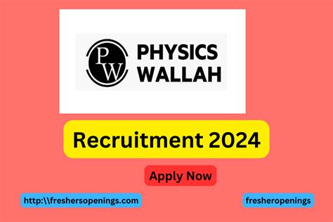 physics wallah hiring job  recruitment  freshers apply