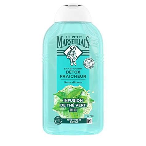 Le petit marseillais Shampooing réveil detox infusion thym thé vert