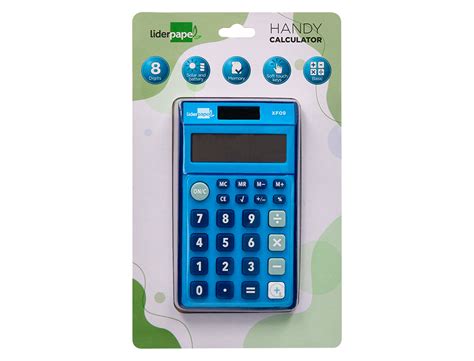 Kister CALCULATRICE DE POCHE LIDERPAPEL XF09 8 CHIFFRES SOLAIRE ET