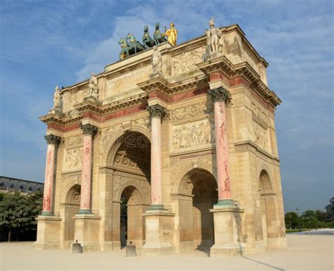 The Arc De Triomphe Du Carrousel Built In 1806 For Napoleon Stock