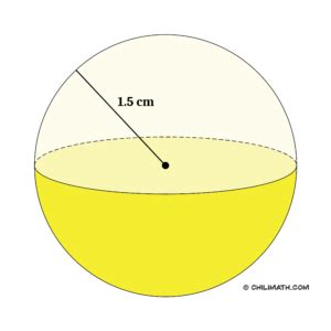 Volume Of Sphere Practice Problems With Answers | ChiliMath