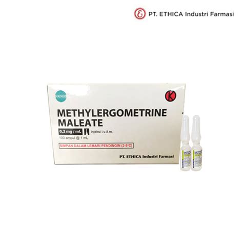 Methylergometrine Maleate Ethica Co Id