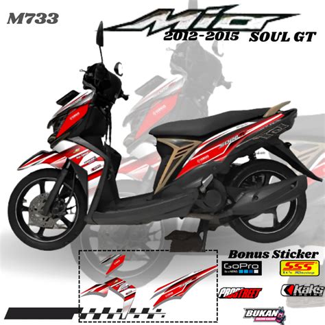 Jual Lis Stiker Striping Yamaha Mio Soul Gt M List Sticker Aksesoris