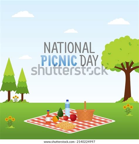 Vector Graphic National Picnic Day Good Stock Vector Royalty Free