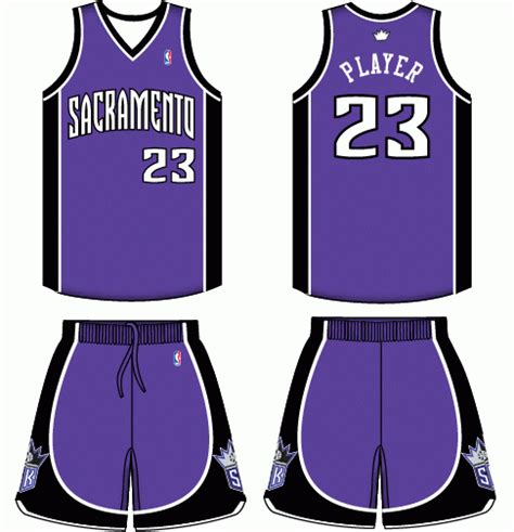 Sacramento Kings Road Uniform Nba Outfit Sacramento Kings Jersey Design