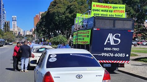 Em Protesto Motoristas De Aplicativos Paralisam Atividades Em Curitiba