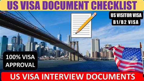 Us Visa Interview Documents Checklist Us Tourist Visa Us