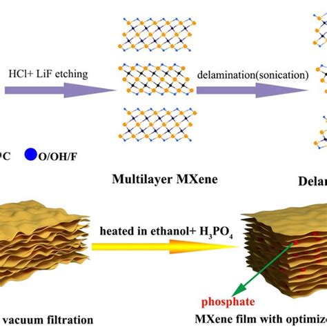 Schematic Illustration Of Fabrication Process Of A Ti C T X Mxene