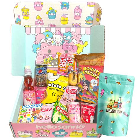 Sanrio X Mashi Box Mystery Asian Snack Box 55 Total