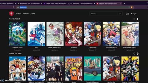 Top Free Anime Streaming Websites Youtube